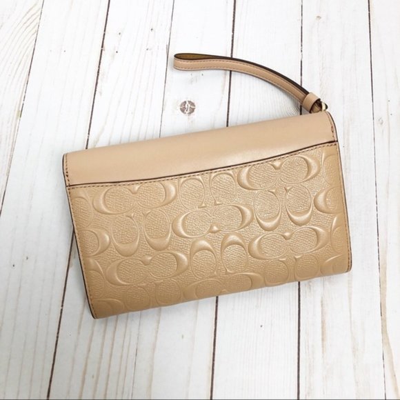Coach Turnlock Chain Crossbody Fold Over Handbag - Picture 4 of 4